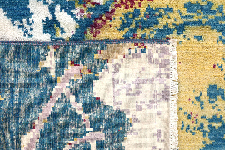 Multi Colored Abstract 4' 1 x 6' 3 - No. 65078 - ALRUG Rug Store