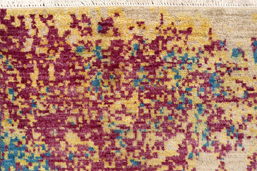 Multi Colored Abstract 4' x 6' 2 - No. 65079 - ALRUG Rug Store