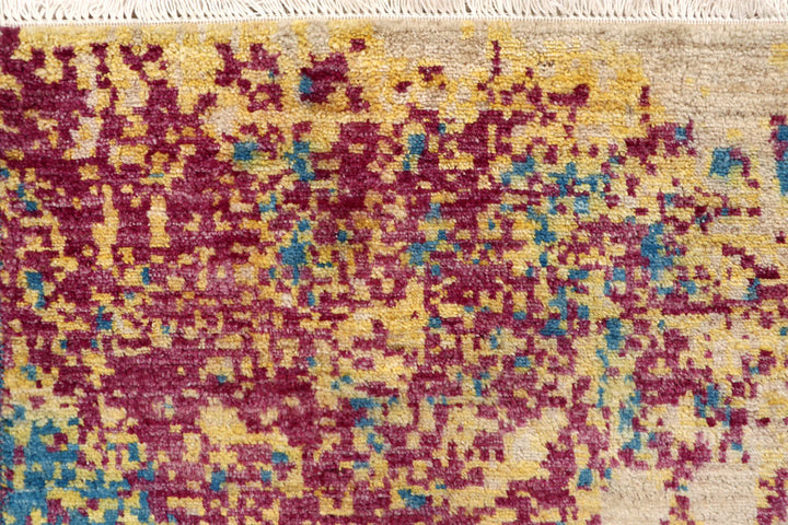 Multi Colored Abstract 4' x 6' 2 - No. 65079 - ALRUG Rug Store