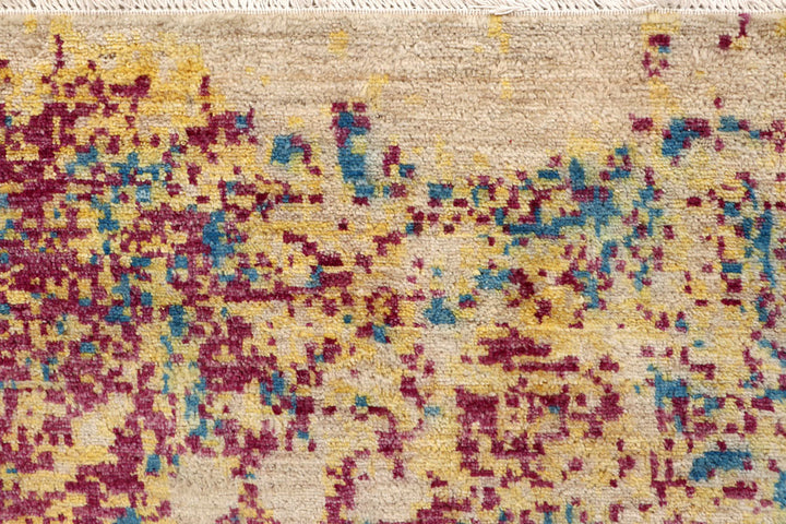 Multi Colored Abstract 4' x 6' 2 - No. 65079 - ALRUG Rug Store