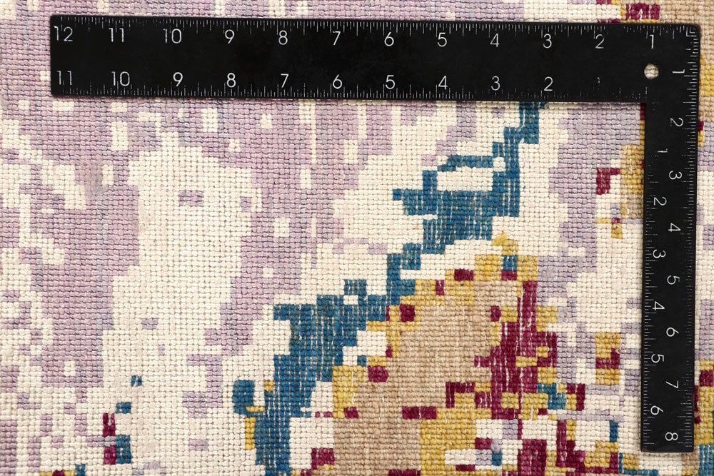 Multi Colored Abstract 4' x 6' 2 - No. 65079 - ALRUG Rug Store