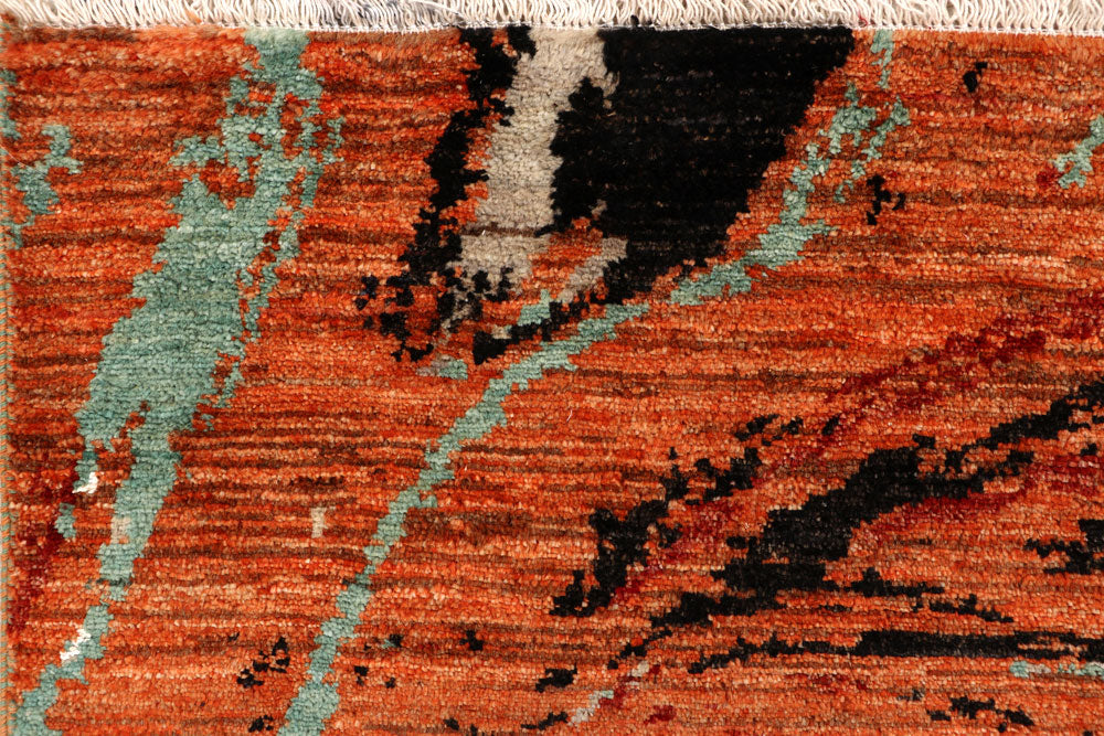 Multi Colored Abstract 4' x 6' 4 - No. 65081 - ALRUG Rug Store