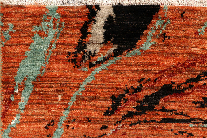 Multi Colored Abstract 4' x 6' 4 - No. 65081 - ALRUG Rug Store