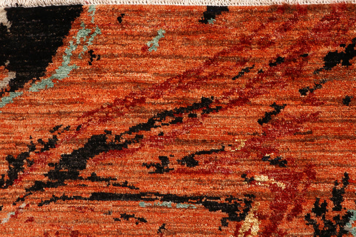 Multi Colored Abstract 4' x 6' 4 - No. 65081 - ALRUG Rug Store