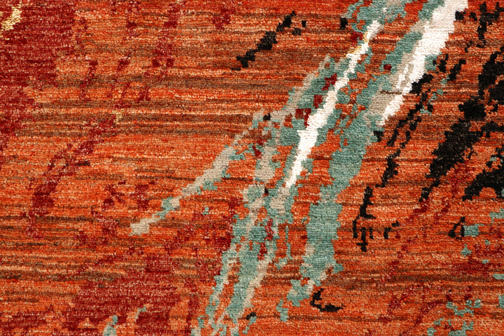 Multi Colored Abstract 4' x 6' 4 - No. 65081 - ALRUG Rug Store