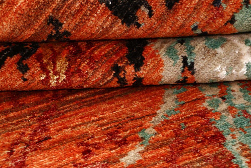 Multi Colored Abstract 4' x 6' 4 - No. 65081 - ALRUG Rug Store