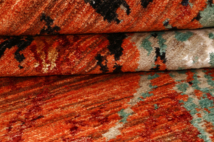 Multi Colored Abstract 4' x 6' 4 - No. 65081 - ALRUG Rug Store