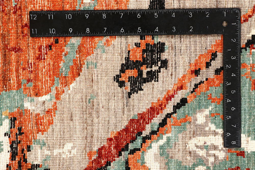 Multi Colored Abstract 4' x 6' 4 - No. 65081 - ALRUG Rug Store