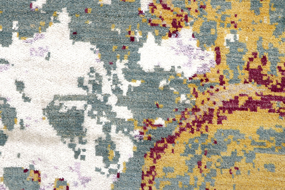 Multi Colored Abstract 4' 1 x 6' 4 - No. 65082 - ALRUG Rug Store