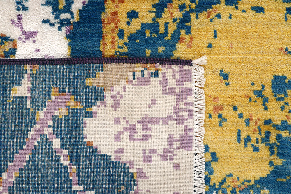 Multi Colored Abstract 4' 1 x 6' 2 - No. 65084 - ALRUG Rug Store