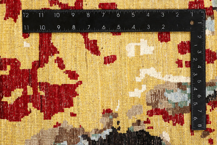 Multi Colored Abstract 4' 6 x 6' 11 - No. 65086 - ALRUG Rug Store