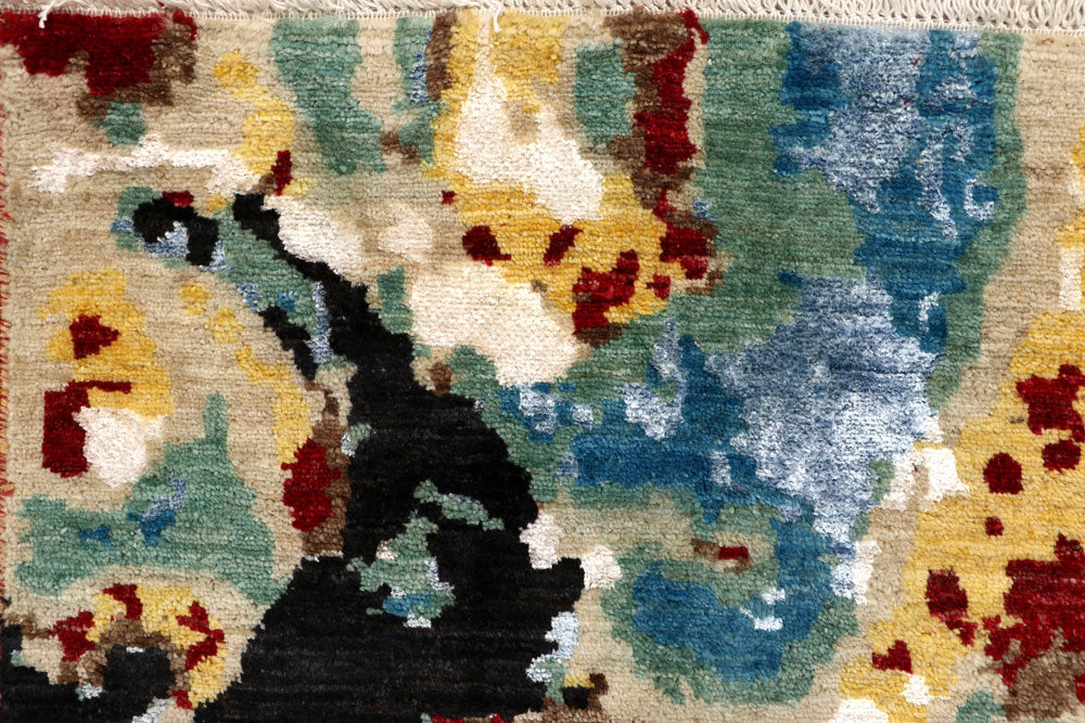 Multi Colored Abstract 4' 5 x 6' 11 - No. 65088 - ALRUG Rug Store