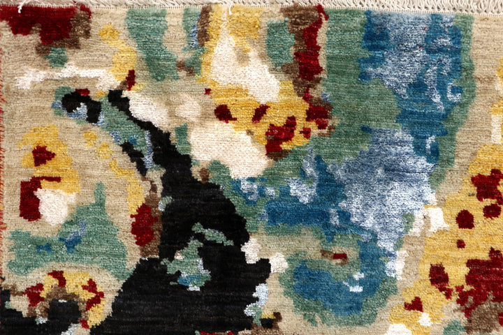 Multi Colored Abstract 4' 5 x 6' 11 - No. 65088 - ALRUG Rug Store