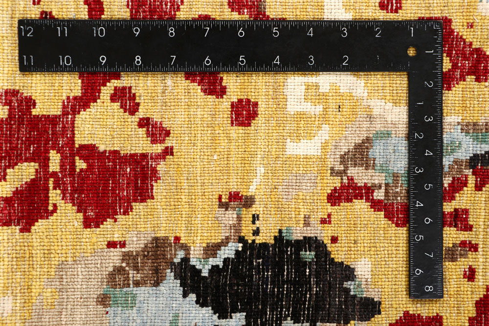 Multi Colored Abstract 4' 5 x 6' 11 - No. 65088 - ALRUG Rug Store