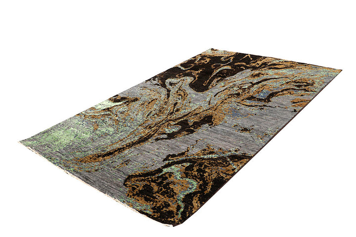 Multi Colored Abstract 5' x 8' 2 - No. 65089 - ALRUG Rug Store