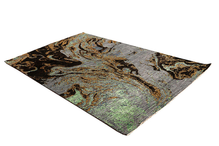 Multi Colored Abstract 5' x 8' 2 - No. 65089 - ALRUG Rug Store