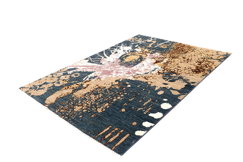 Multi Colored Abstract 5' 6 x 7' 10 - No. 65090 - ALRUG Rug Store