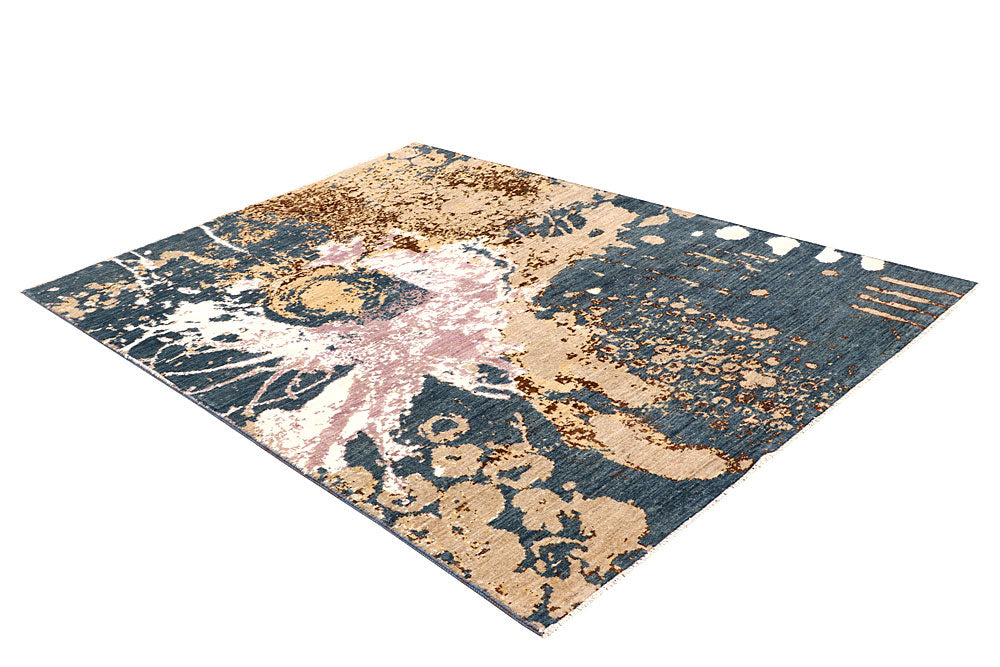 Multi Colored Abstract 5' 6 x 7' 10 - No. 65090 - ALRUG Rug Store