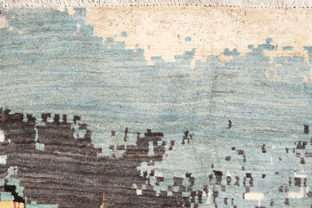 Multi Colored Abstract 5' 7 x 9' 3 - No. 65091 - ALRUG Rug Store