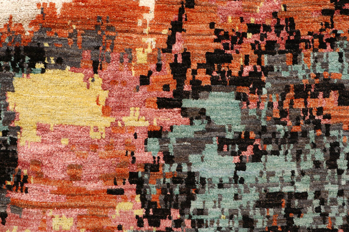 Multi Colored Abstract 5' 7 x 9' 3 - No. 65091 - ALRUG Rug Store