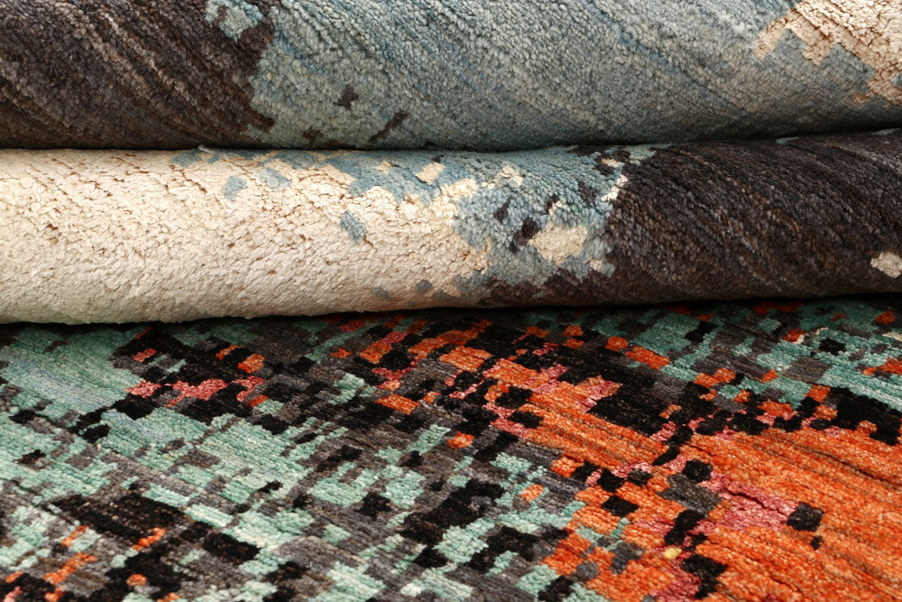 Multi Colored Abstract 5' 7 x 9' 3 - No. 65091 - ALRUG Rug Store