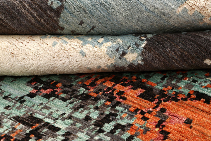 Multi Colored Abstract 5' 7 x 9' 3 - No. 65091 - ALRUG Rug Store