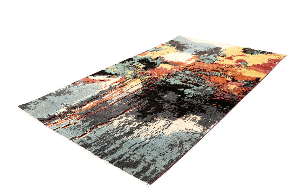 Multi Colored Abstract 5' 7 x 9' 3 - No. 65091 - ALRUG Rug Store