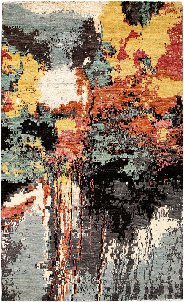 Multi Colored Abstract 5' 7 x 9' 3 - No. 65091 - ALRUG Rug Store