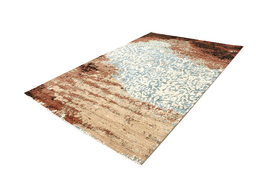 Multi Colored Abstract 6'  4" x 9'  7" - No. QA26436