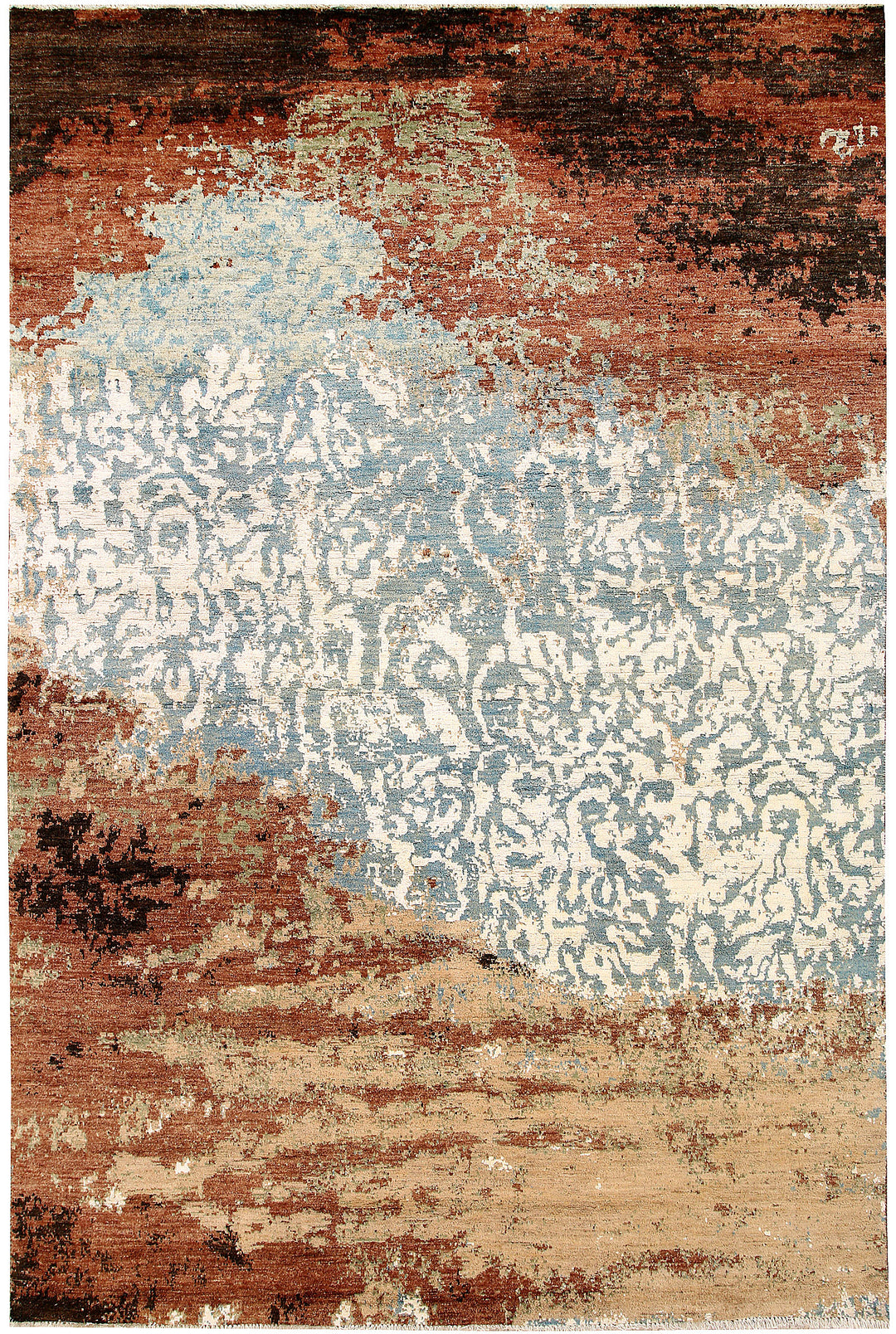 Multi Colored Abstract 6' 4 x 9' 7 - No. 65094 - ALRUG Rug Store