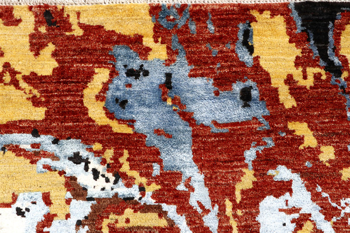 Multi Colored Abstract 5' 11 x 5' 11 - No. 65095 - ALRUG Rug Store