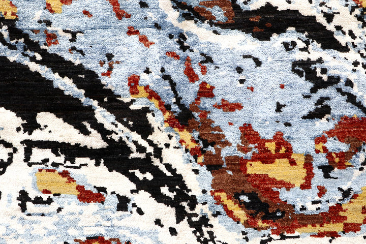 Multi Colored Abstract 5' 11 x 5' 11 - No. 65095 - ALRUG Rug Store