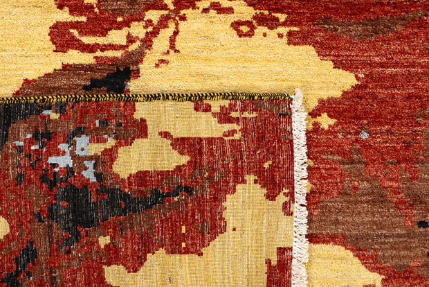 Multi Colored Abstract 5' 11 x 5' 11 - No. 65095 - ALRUG Rug Store