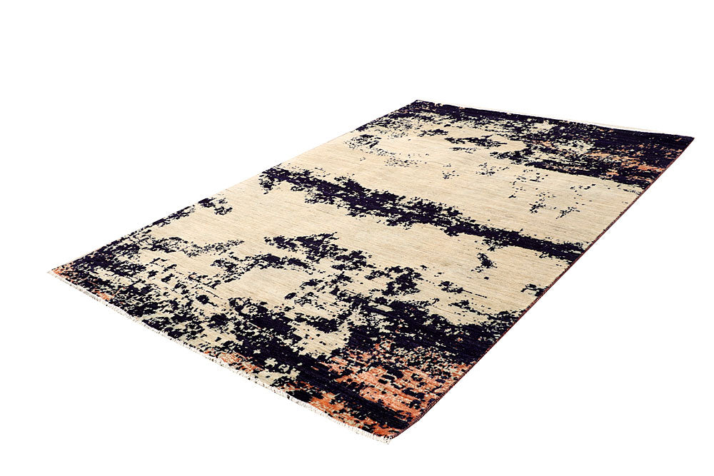 Wheat Abstract 6' x 8' 11 - No. 65096 - ALRUG Rug Store