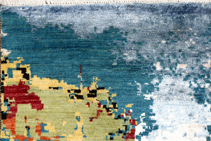 Multi Colored Abstract 6' 1 x 9' 1 - No. 65097 - ALRUG Rug Store