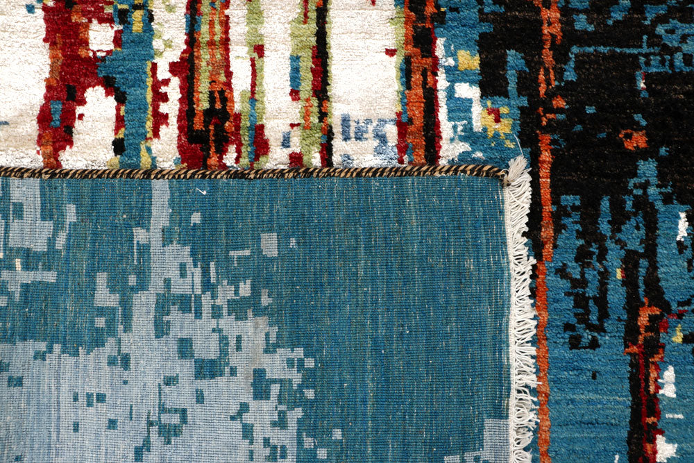 Multi Colored Abstract 6' 1 x 9' 1 - No. 65097 - ALRUG Rug Store