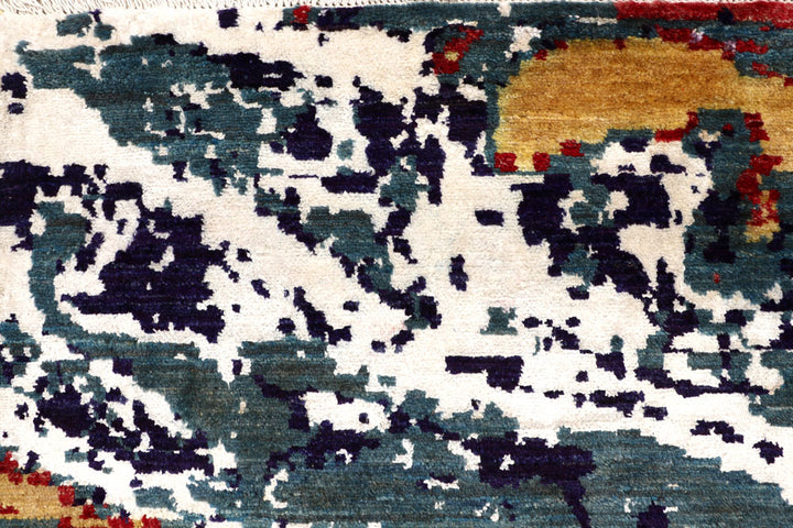 Multi Colored Abstract 5' 11 x 9' 1 - No. 65098 - ALRUG Rug Store