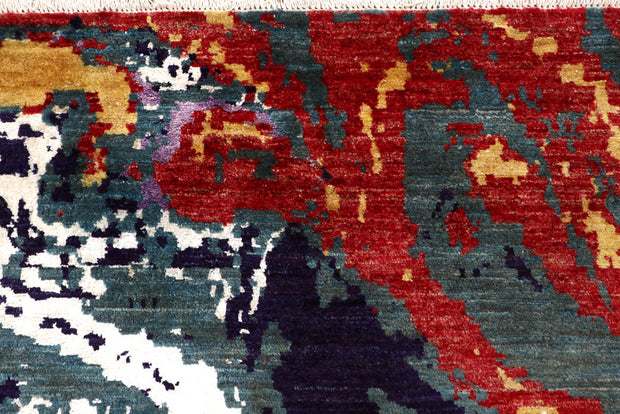 Multi Colored Abstract 5' 11 x 9' 1 - No. 65098 - ALRUG Rug Store