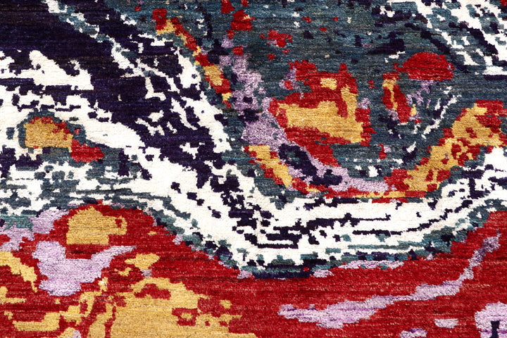 Multi Colored Abstract 5' 11 x 9' 1 - No. 65098 - ALRUG Rug Store