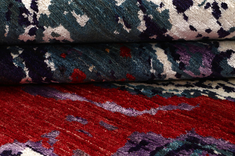 Multi Colored Abstract 5' 11 x 9' 1 - No. 65098 - ALRUG Rug Store