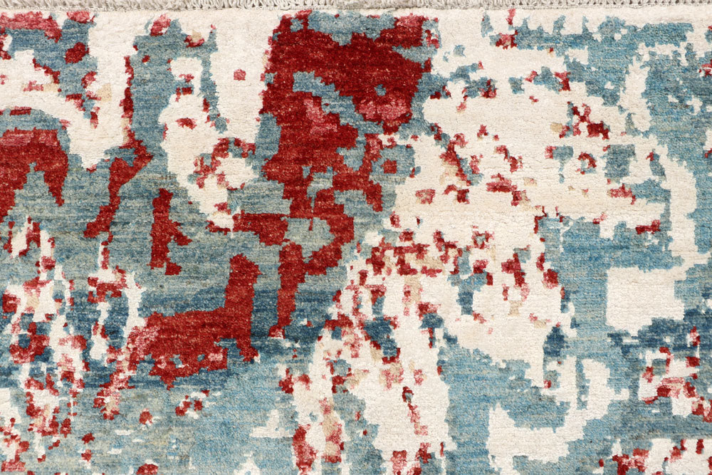 Cadet Blue Abstract 6' 5 x 9' 9 - No. 65099 - ALRUG Rug Store