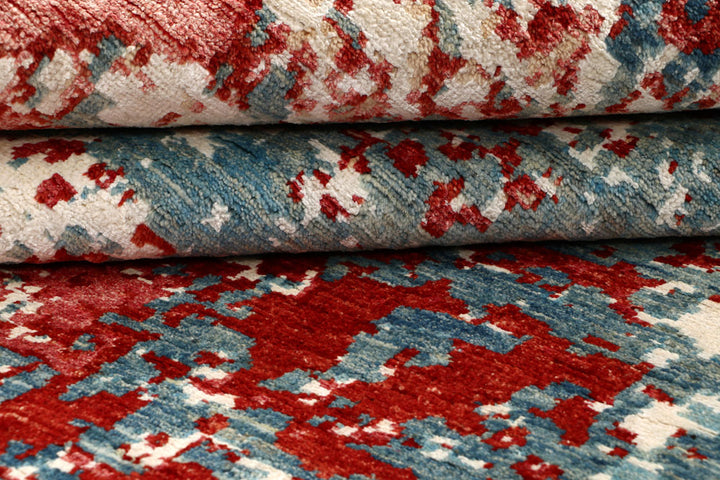 Cadet Blue Abstract 6' 5 x 9' 9 - No. 65099 - ALRUG Rug Store