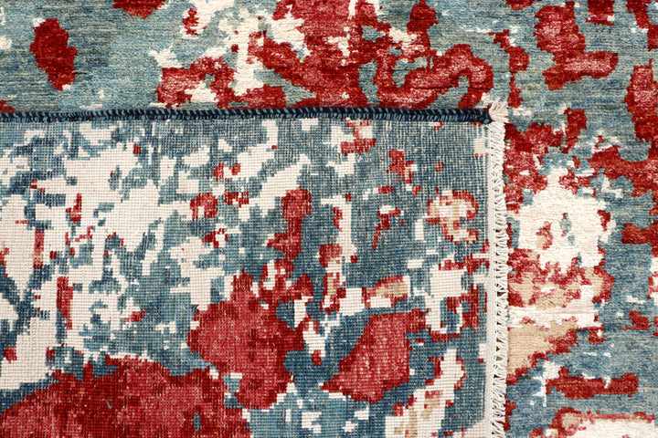 Cadet Blue Abstract 6' 5 x 9' 9 - No. 65099 - ALRUG Rug Store