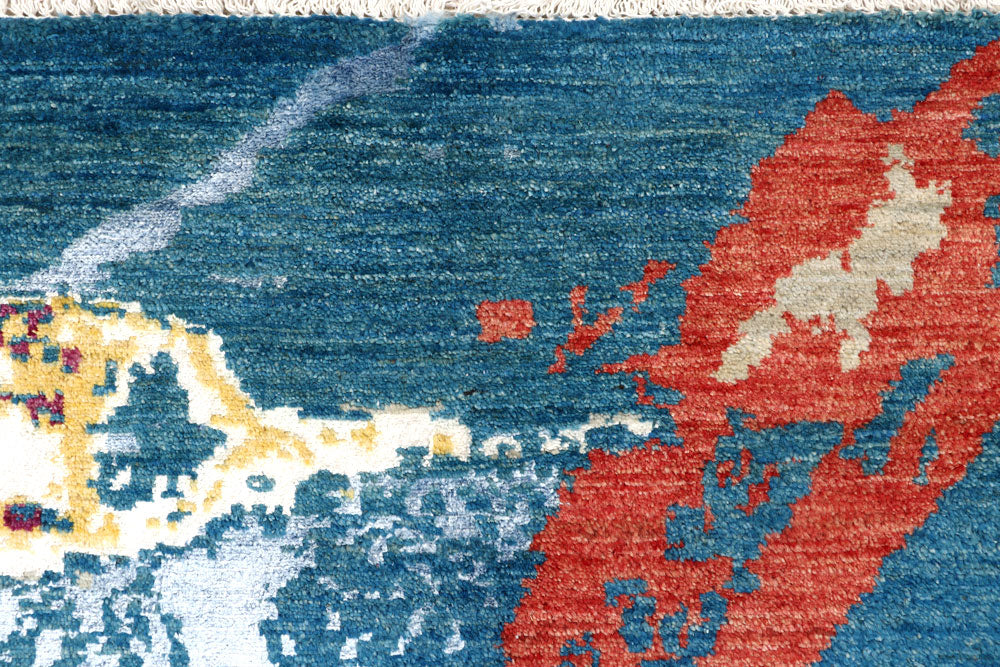 Multi Colored Abstract 6' 2 x 9' 5 - No. 65100 - ALRUG Rug Store