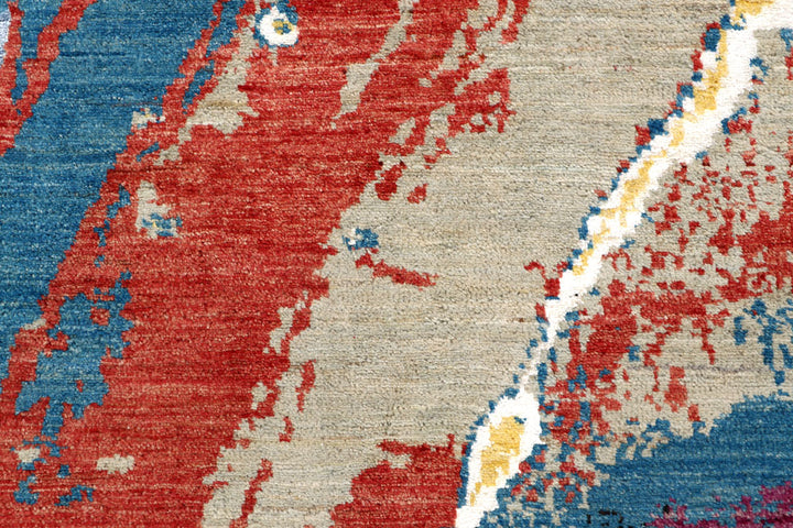 Multi Colored Abstract 6' 2 x 9' 5 - No. 65100 - ALRUG Rug Store