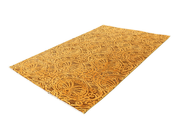 Goldenrod Abstract 6'  2" x 9'  5" - No. QA65265