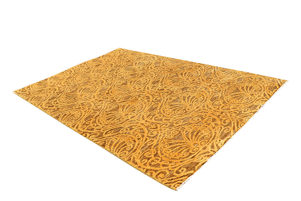 Goldenrod Abstract 6' 2 x 9' 5 - No. 65101 - ALRUG Rug Store