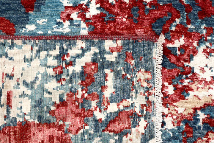 Cadet Blue Abstract 6' 6 x 9' 9 - No. 65104 - ALRUG Rug Store