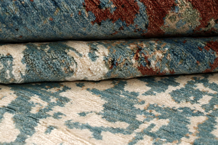 Multi Colored Abstract 6' 3 x 9' 8 - No. 65107 - ALRUG Rug Store