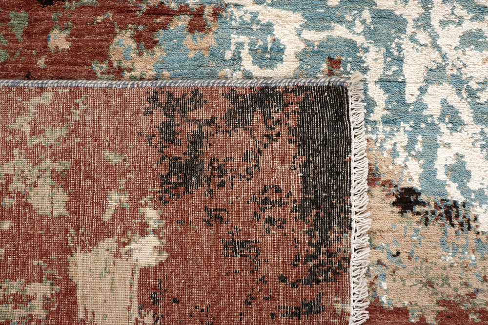 Multi Colored Abstract 6' 3 x 9' 8 - No. 65107 - ALRUG Rug Store